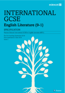 International GCSE English Literature (9-1) Specification